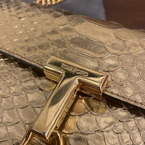$3000 Tom Ford mini monarch gold python 🐍 - Picture 6 of 12